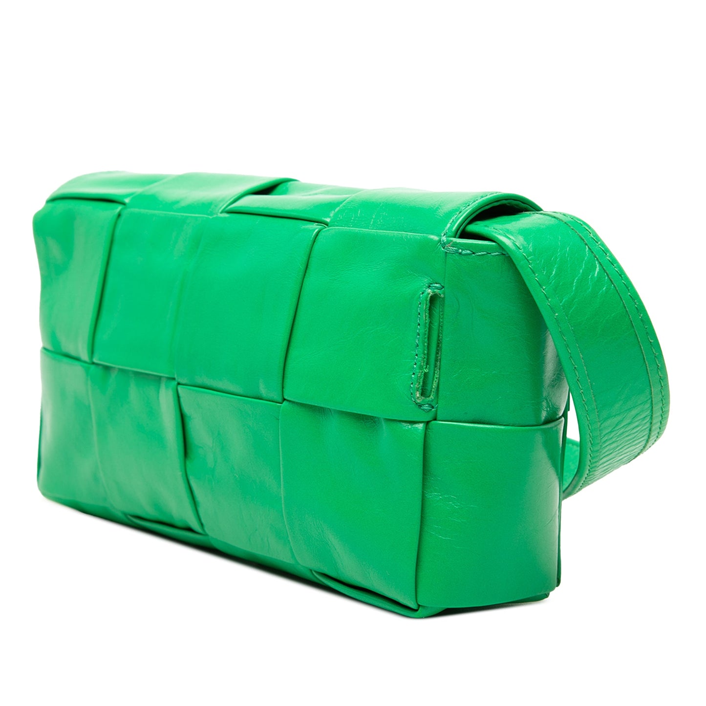 Bottega Veneta Mini Paper Calfskin Intrecciato Cassette Belt Bag