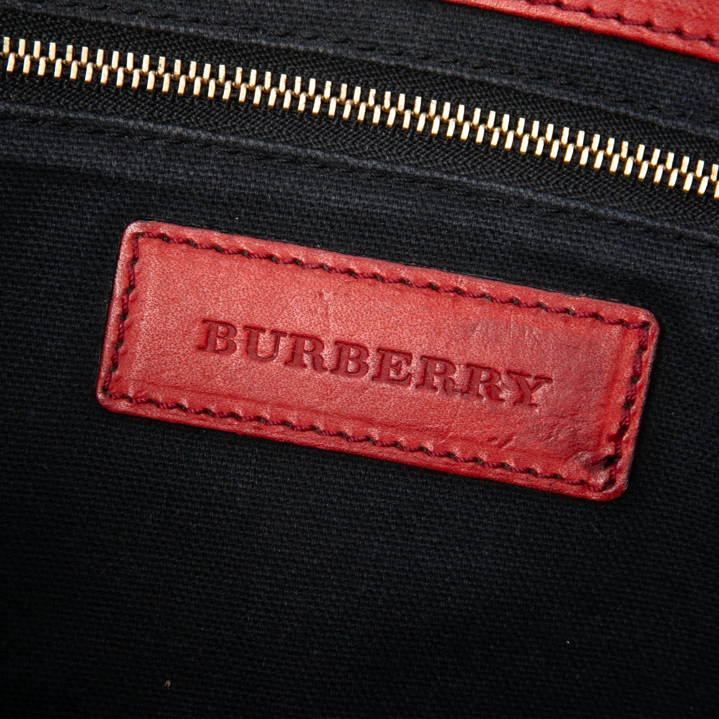 Burberry Leather and House Check Canvas Bridle Abbott Crossbody