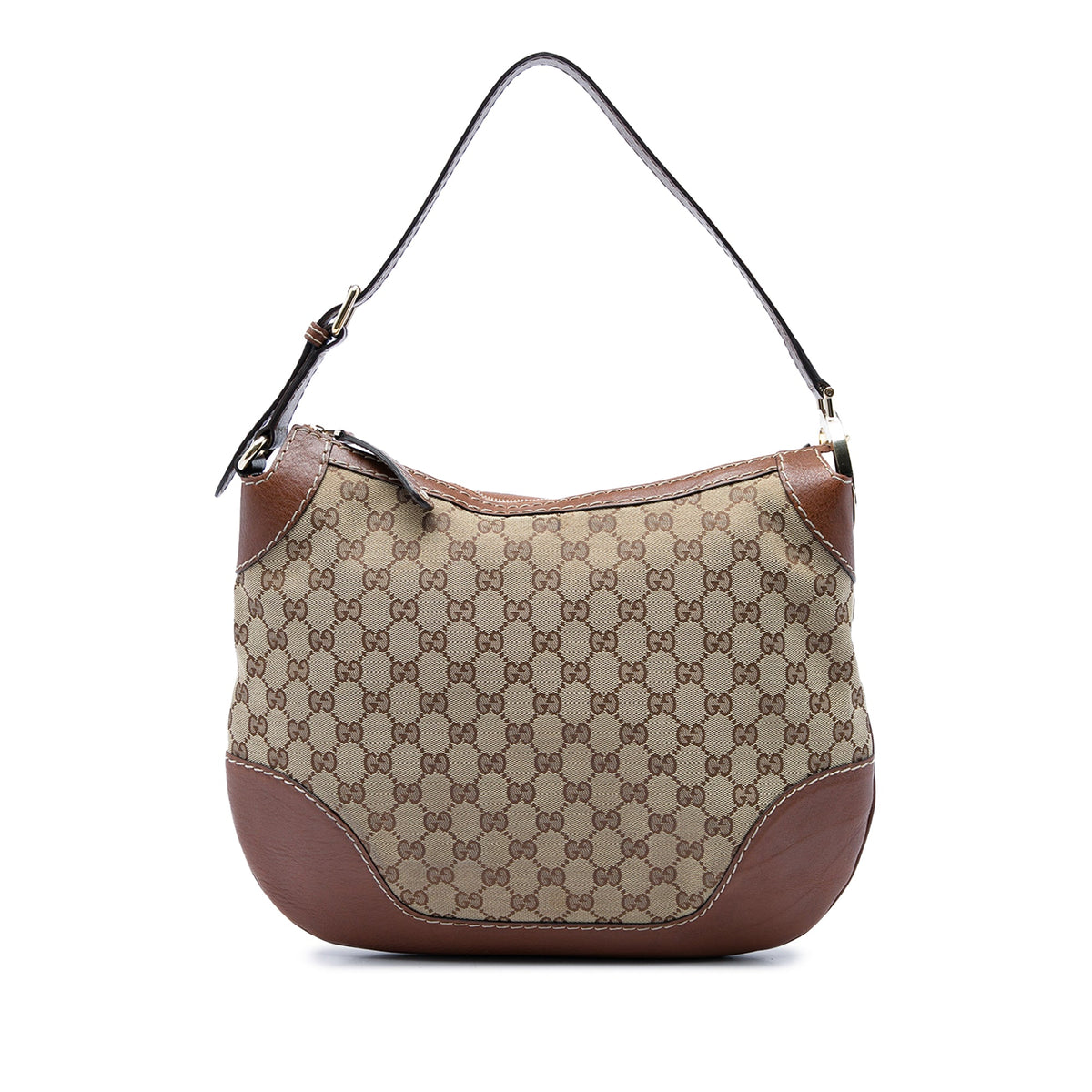 Gucci GG Canvas Charlotte Hobo — Beige