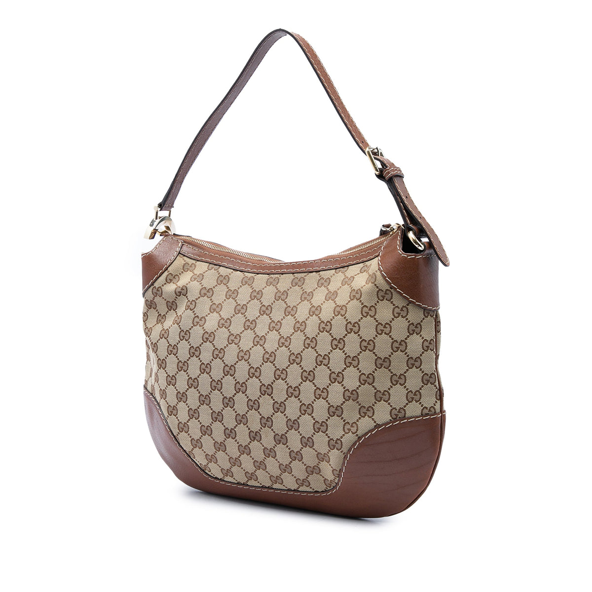 Gucci GG Canvas Charlotte Hobo — Beige