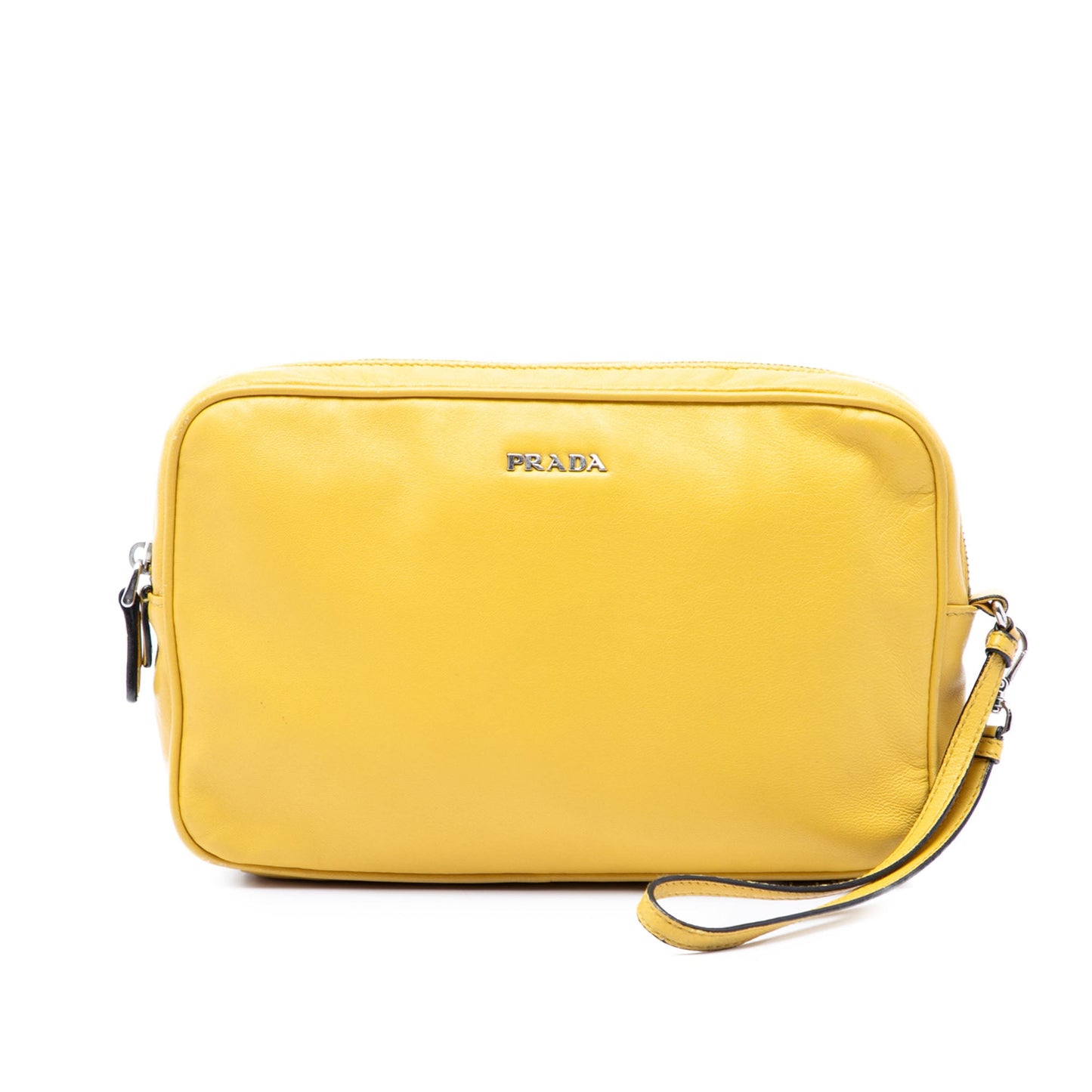 Prada Leather Wristlet Clutch