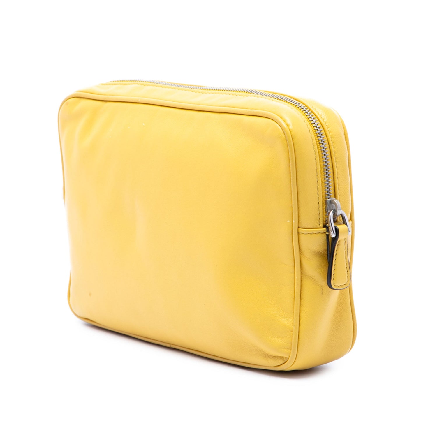 Prada Leather Wristlet Clutch