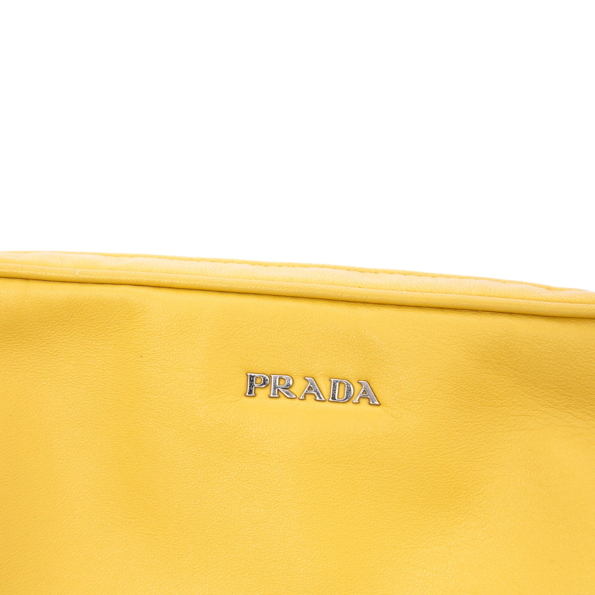 Prada Leather Wristlet Clutch