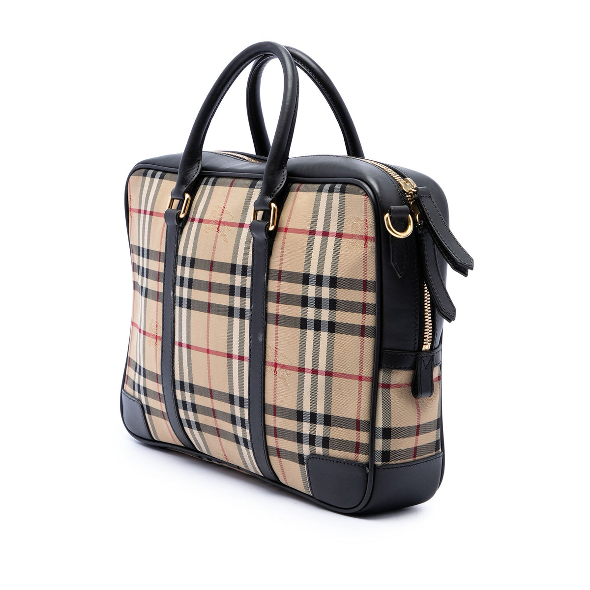 Burberry Haymarket Check Nylon Business Bag