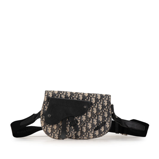 Dior Oblique Canvas Saddle Messenger Bag