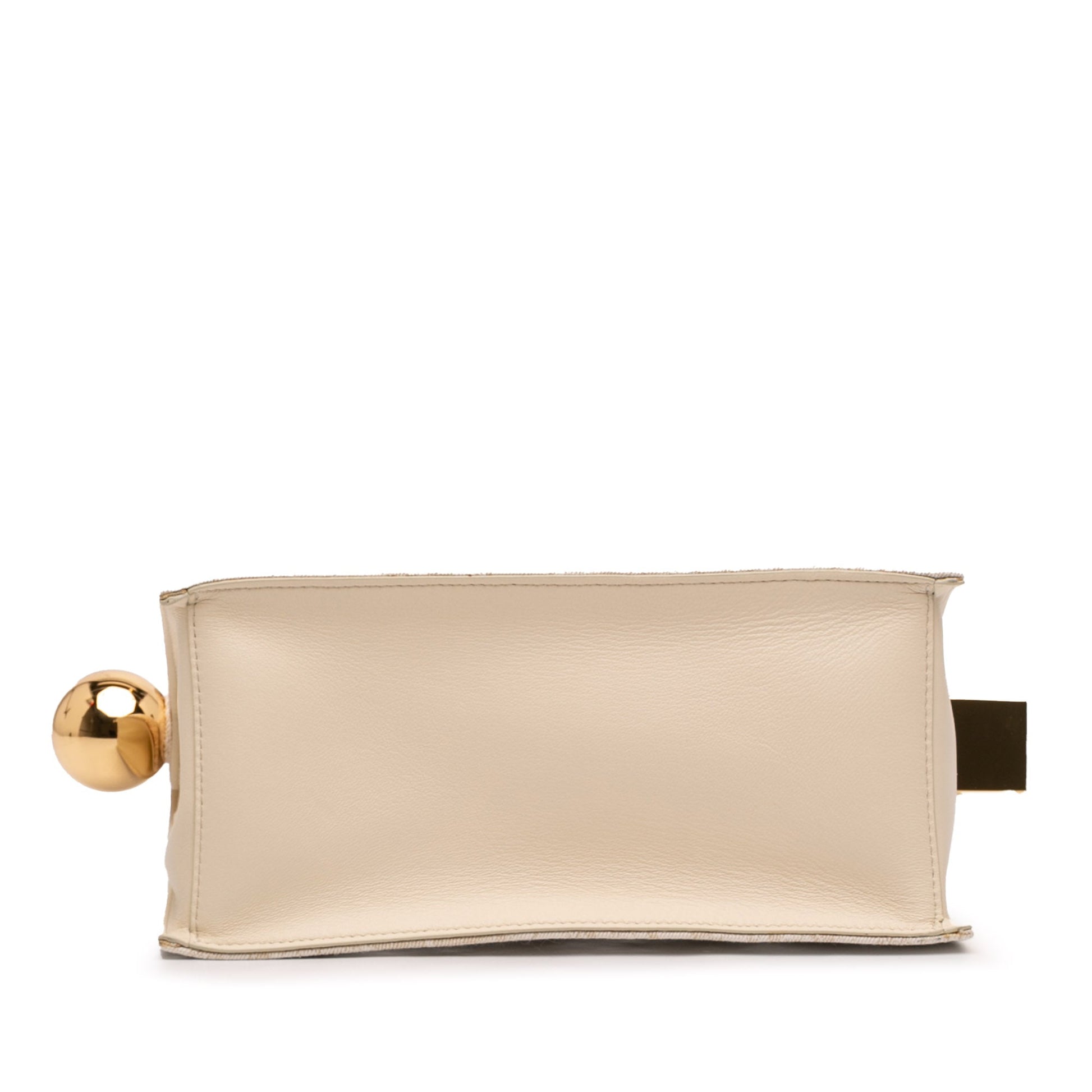 Croc Printed Denim La Pochette Rond Carre Clutch