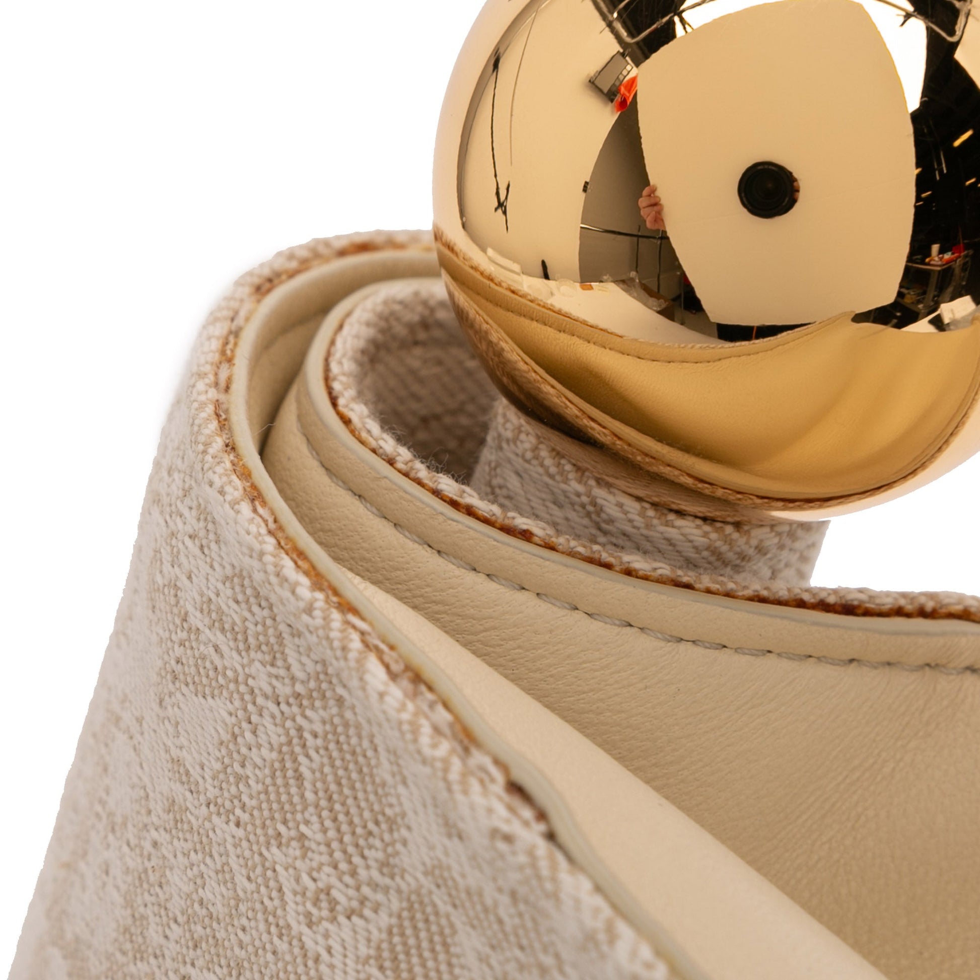 Croc Printed Denim La Pochette Rond Carre Clutch