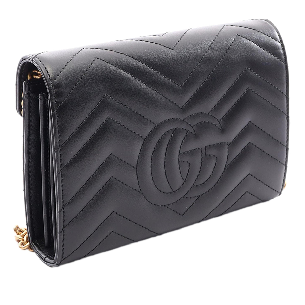 Gucci GG Marmont Matelasse Calfskin Wallet On Chain