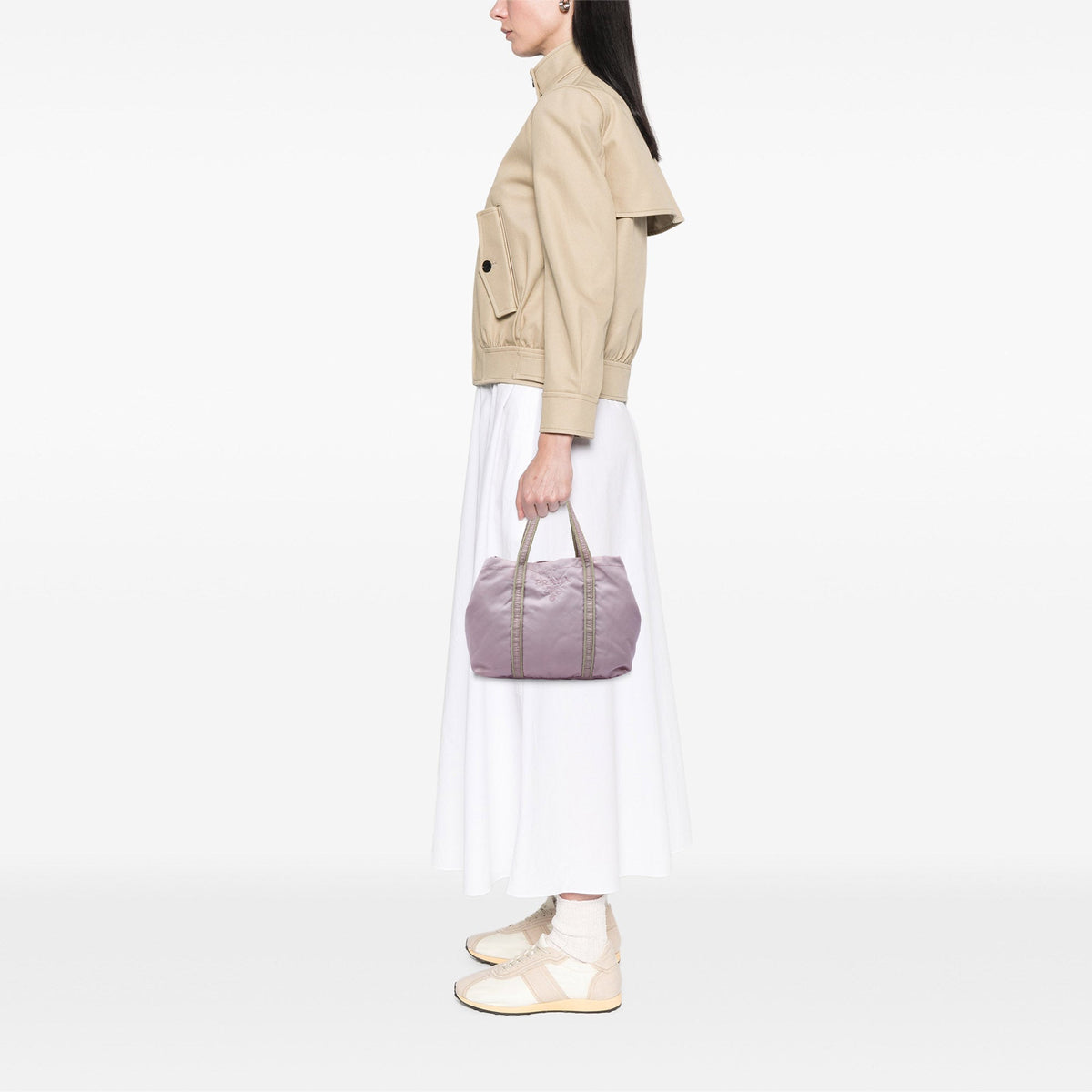 Prada Tessuto Tote — Purple