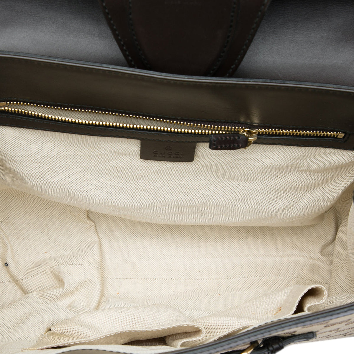 Gucci Large GG Canvas Emily Shoulder Bag — Beige