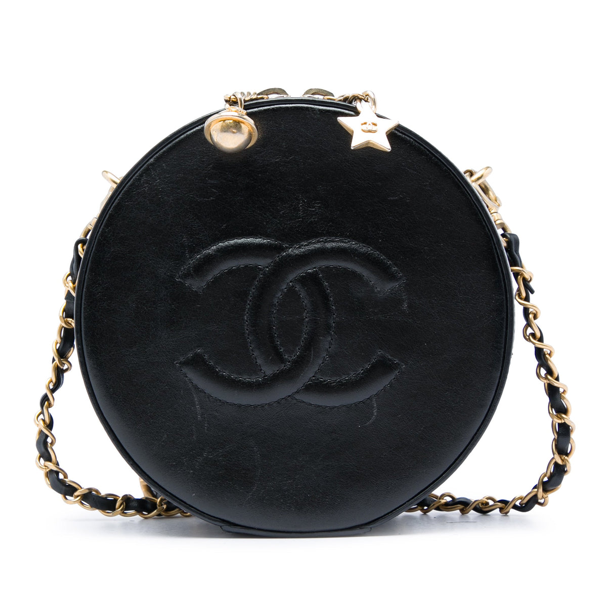 Chanel Glazed Calfskin Round As Earth Evening Bag