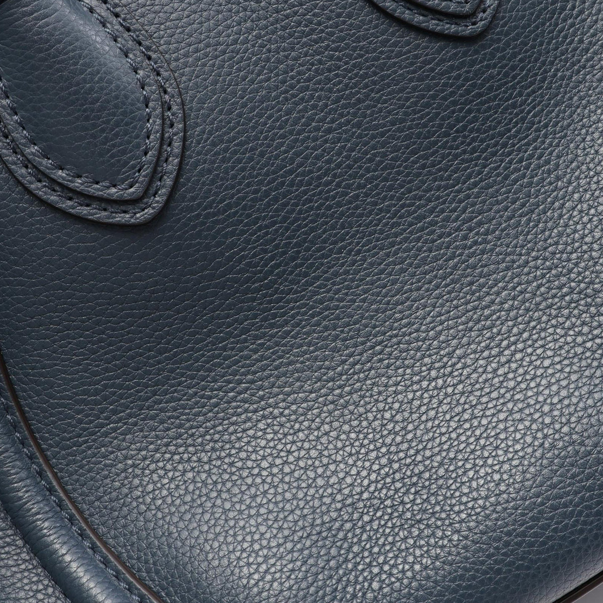 Celine Micro Leather Luggage Tote — Blue
