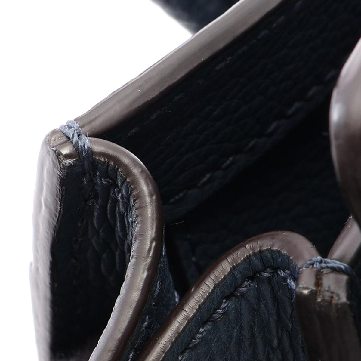 Celine Micro Leather Luggage Tote — Blue