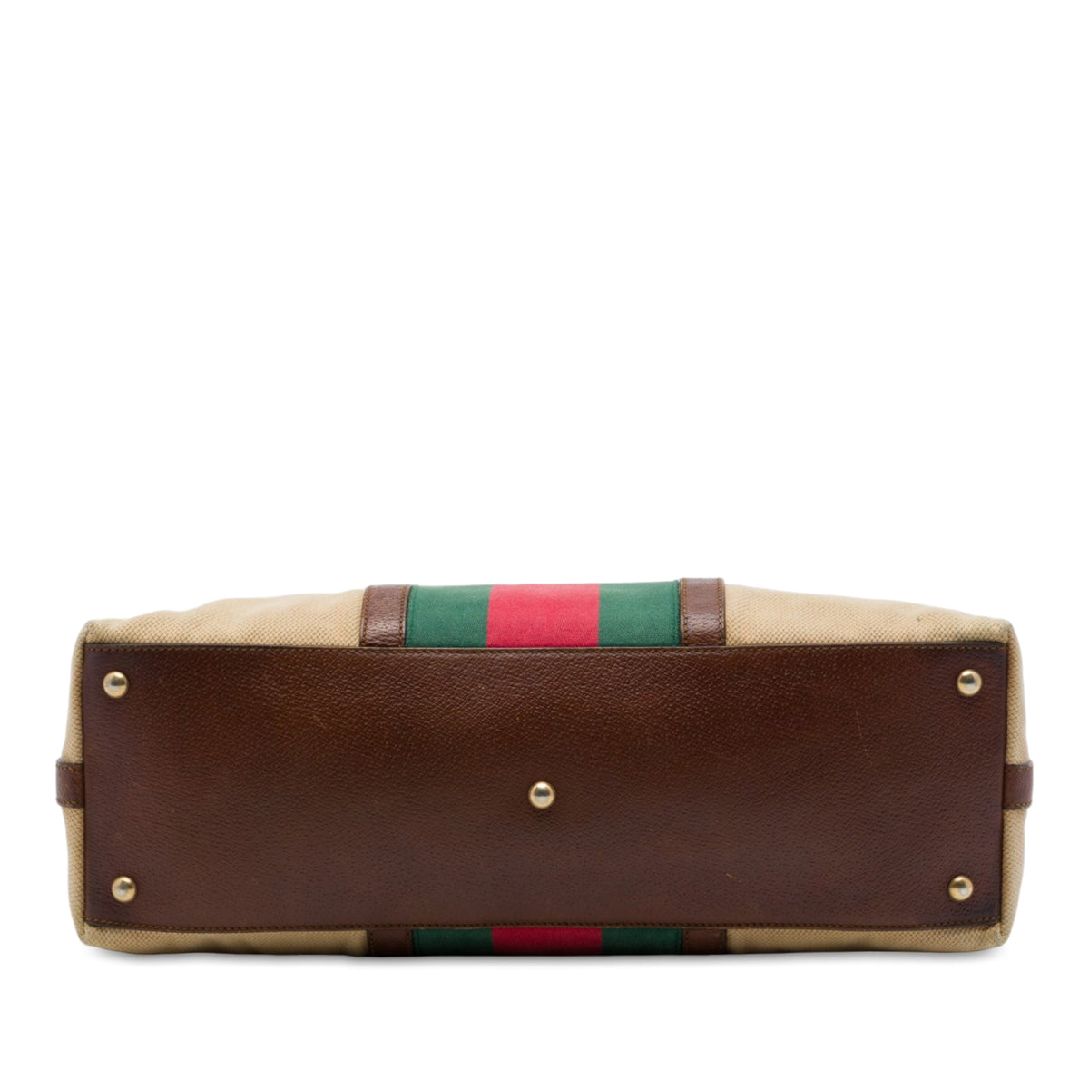 Gucci Medium Canvas Web Rania Top Handle Bag