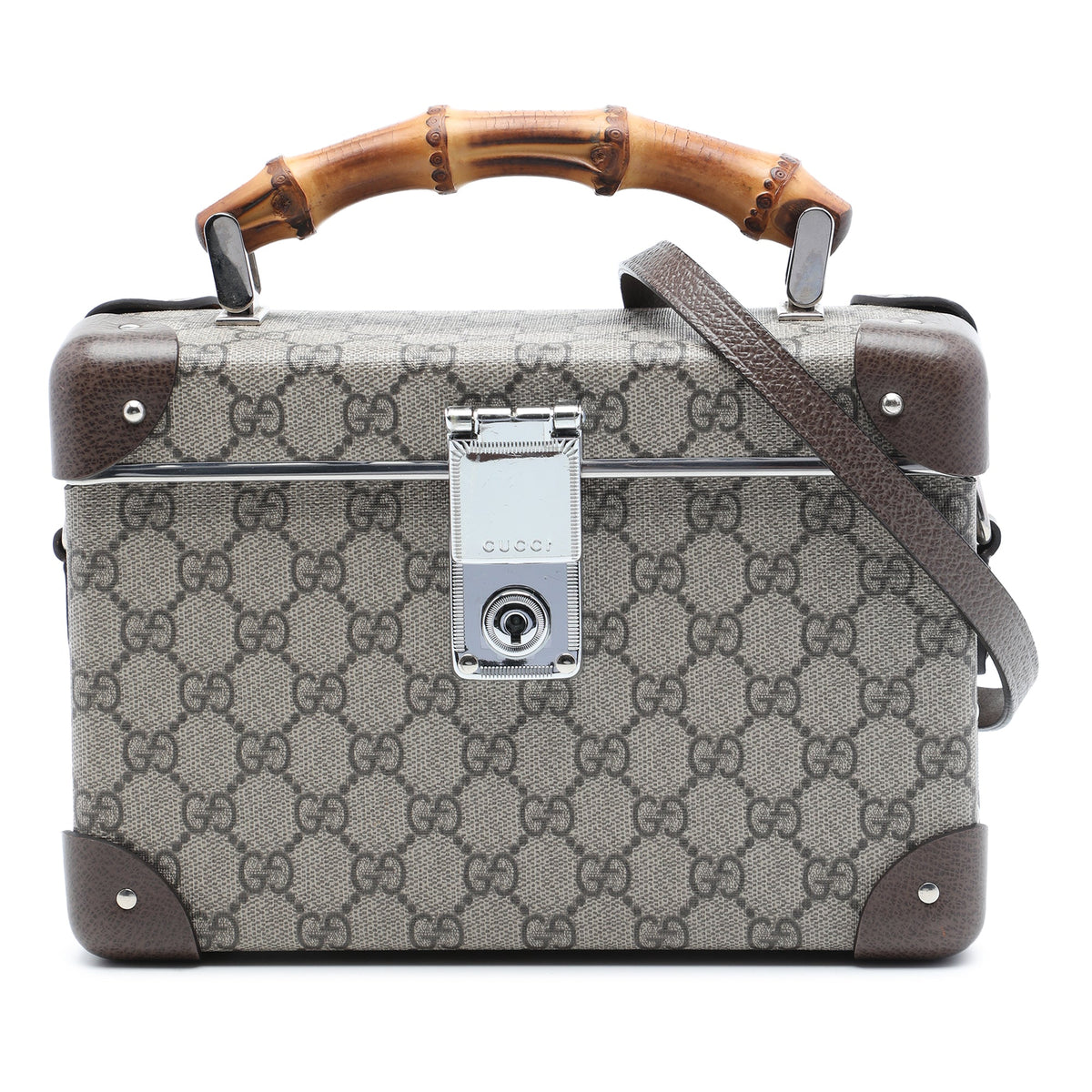 Gucci GG Supreme Bamboo Vanity Bag