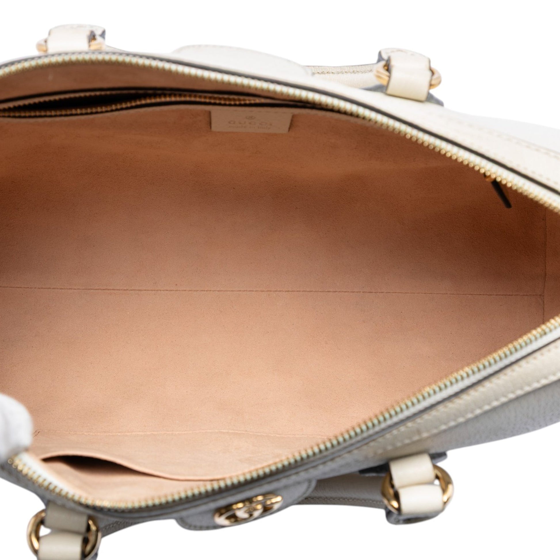 Gucci Medium Calfskin Web Ophidia Top Handle Bag