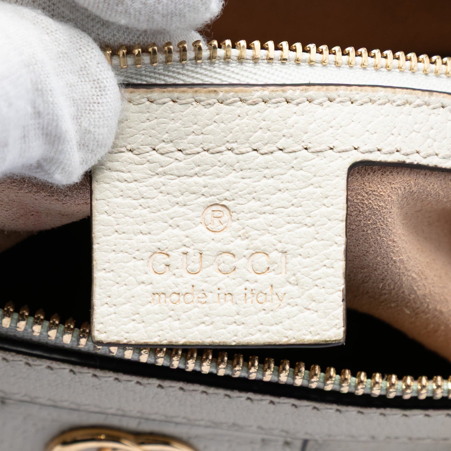 Gucci Medium Calfskin Web Ophidia Top Handle Bag