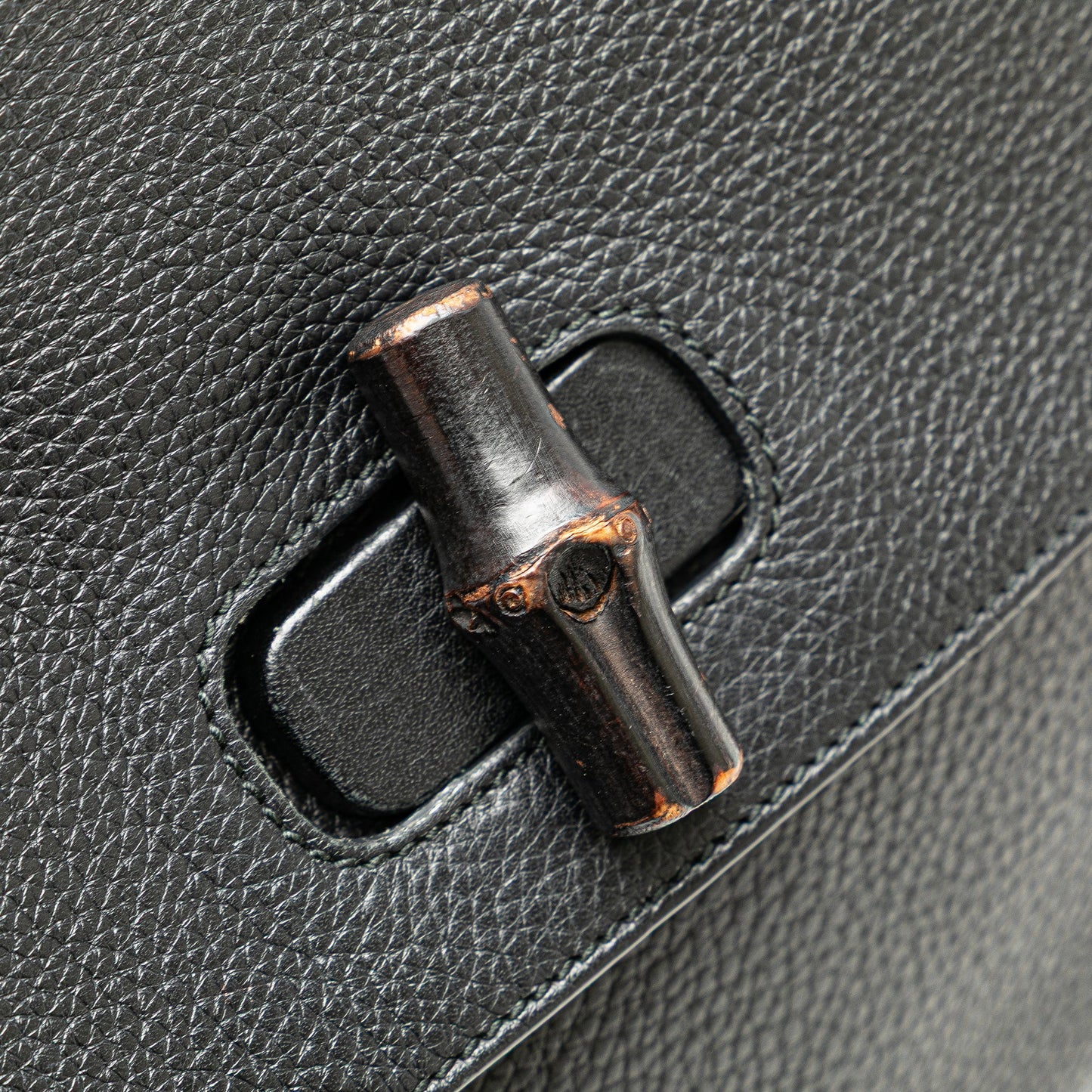Gucci Medium Leather Bamboo Daily Satchel