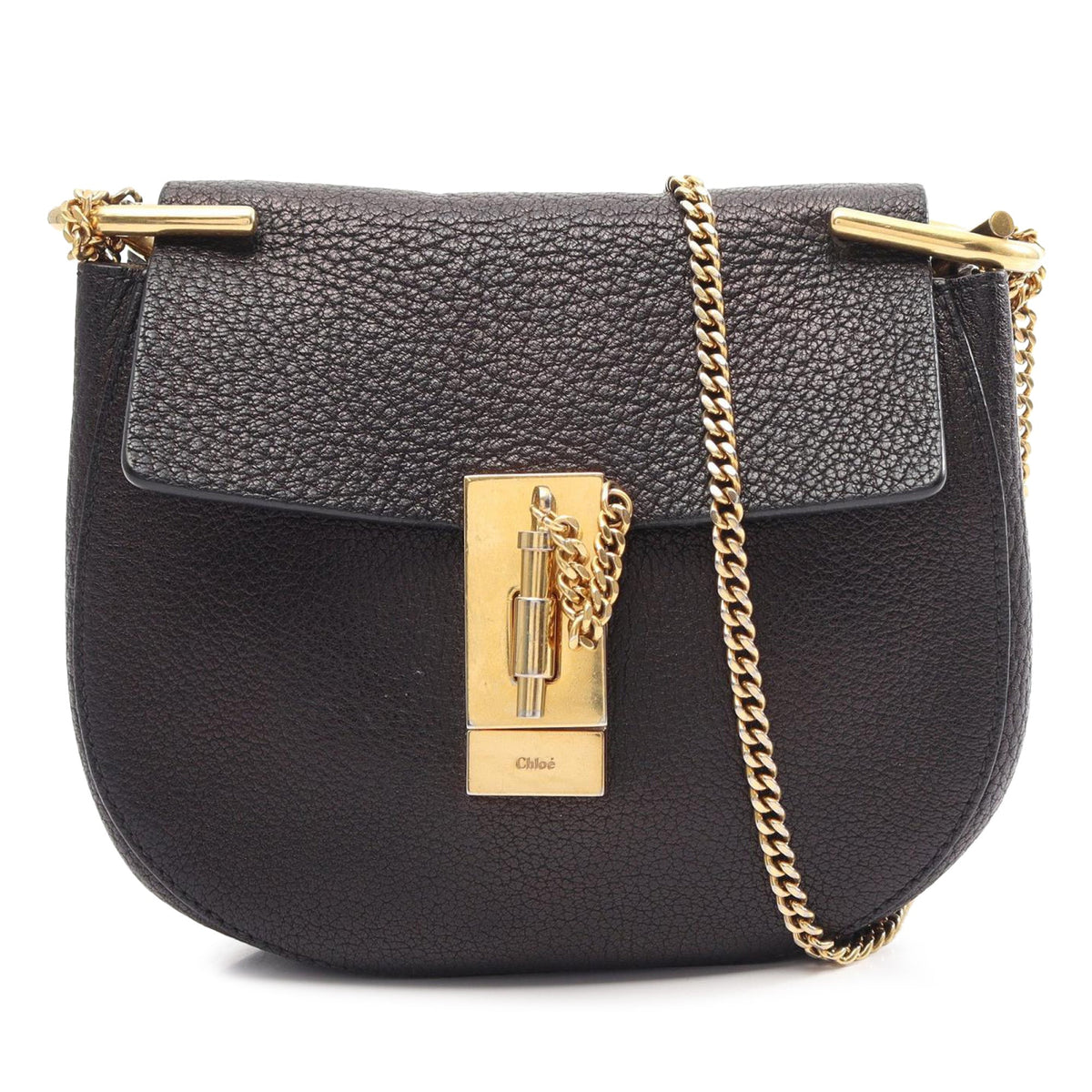 Chloé Mini Leather Drew Crossbody