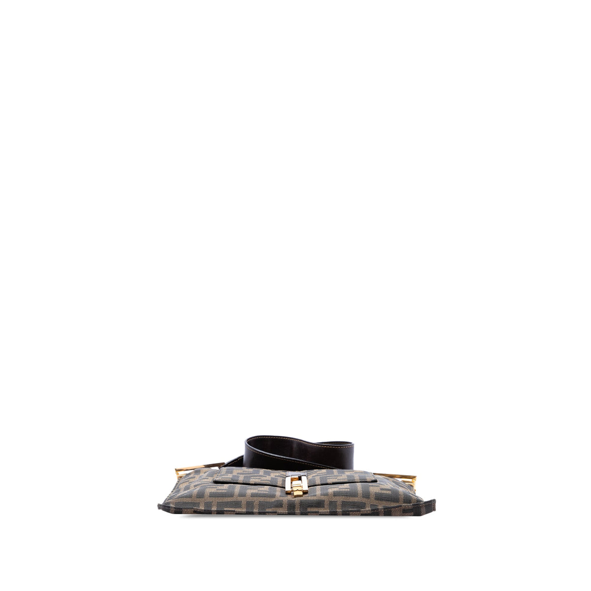 Fendi Zucca Canvas Flap Shoulder Bag