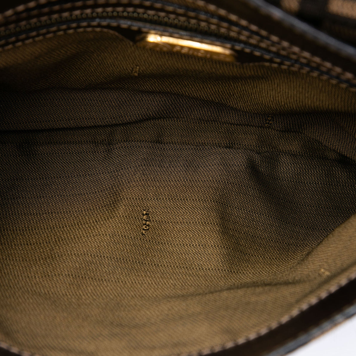 Fendi Zucca Canvas Flap Shoulder Bag