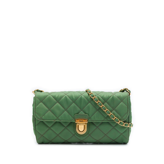 Prada Impuntu Tessuto Chain Crossbody