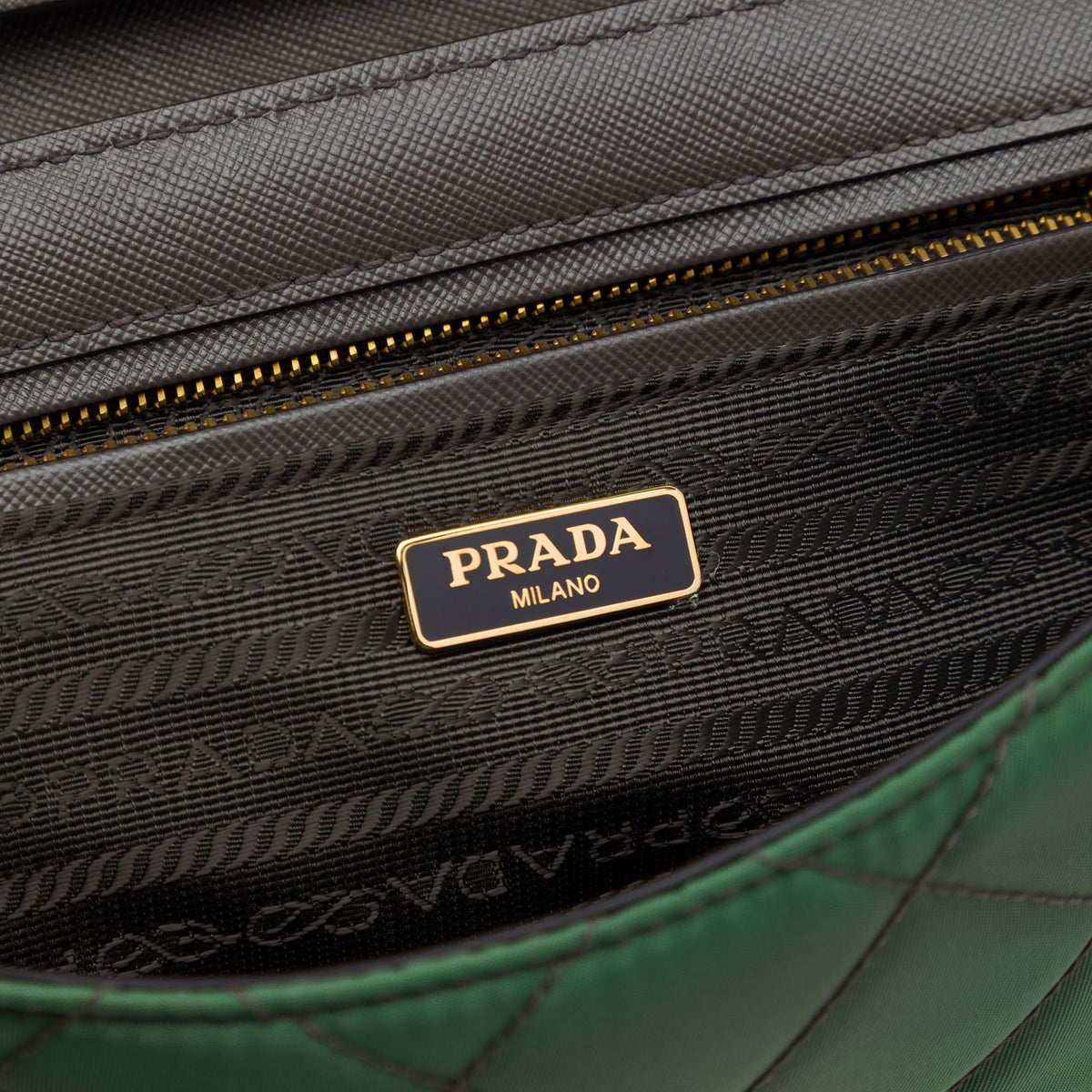 Prada Impuntu Tessuto Chain Crossbody