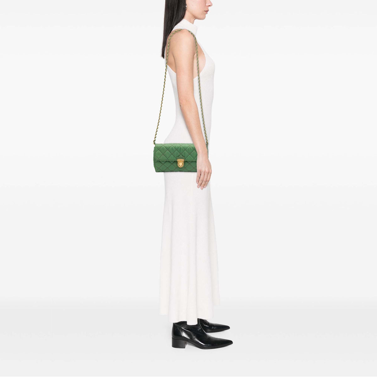 Prada Impuntu Tessuto Chain Crossbody