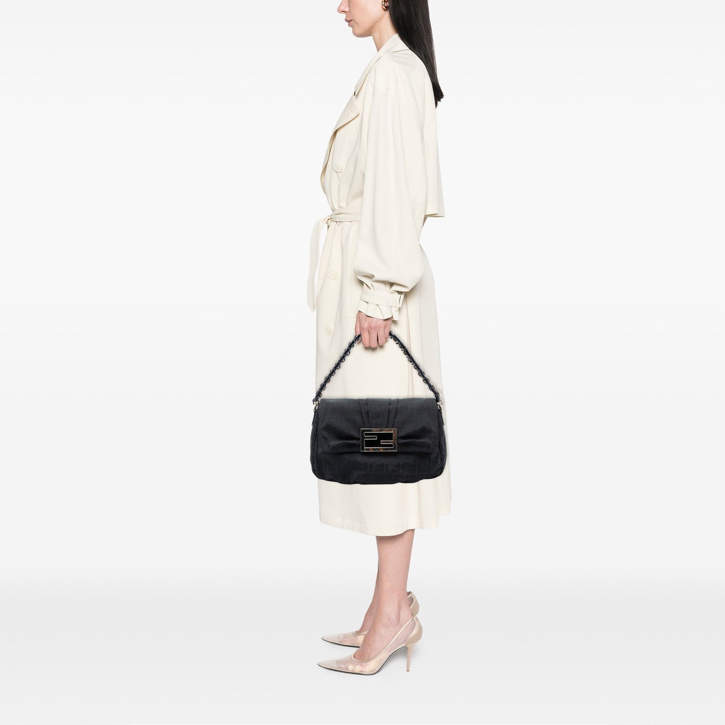 Zucca Canvas Mia Flap Shoulder Bag