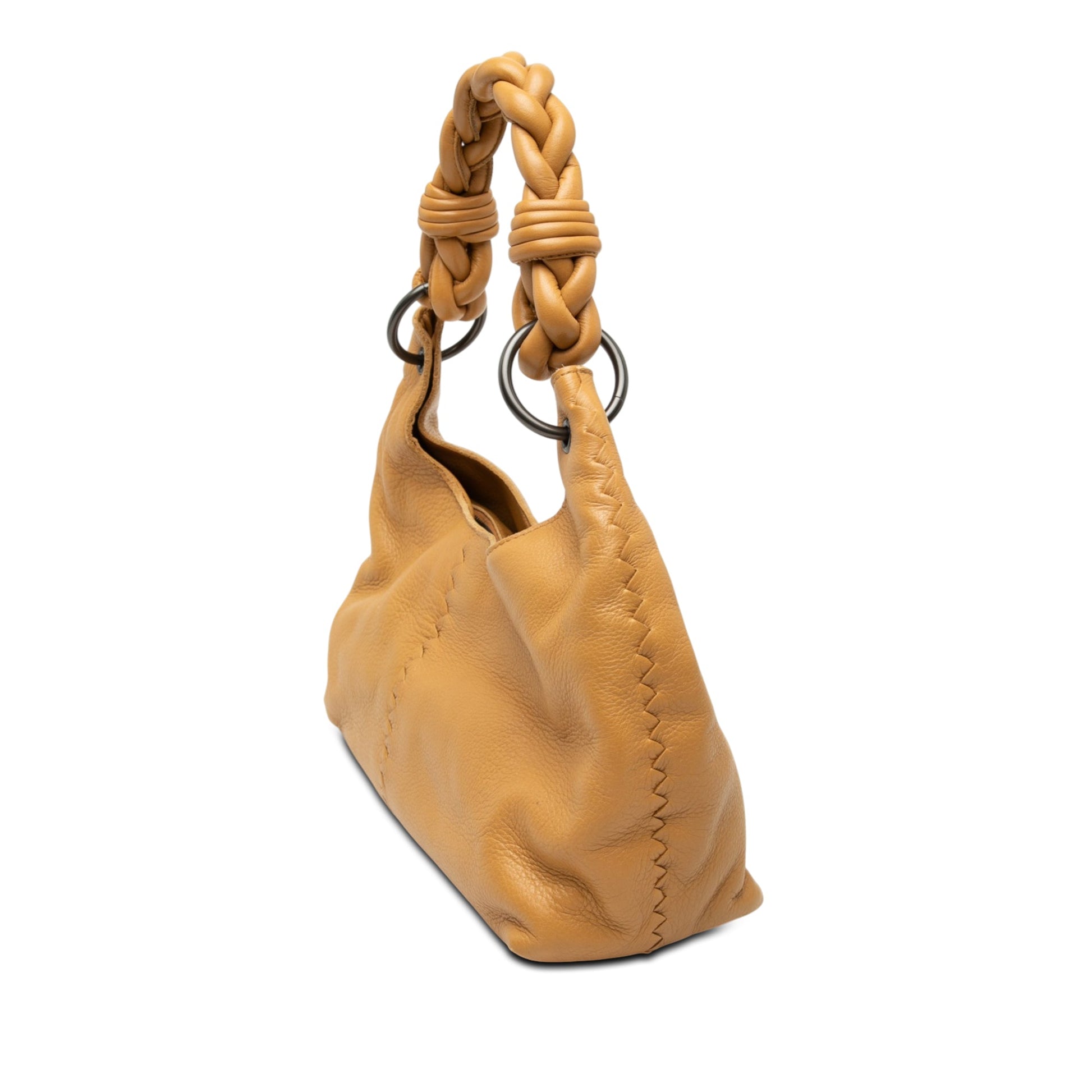 Bottega Veneta Cervo Deerskin Braided Ring Hobo