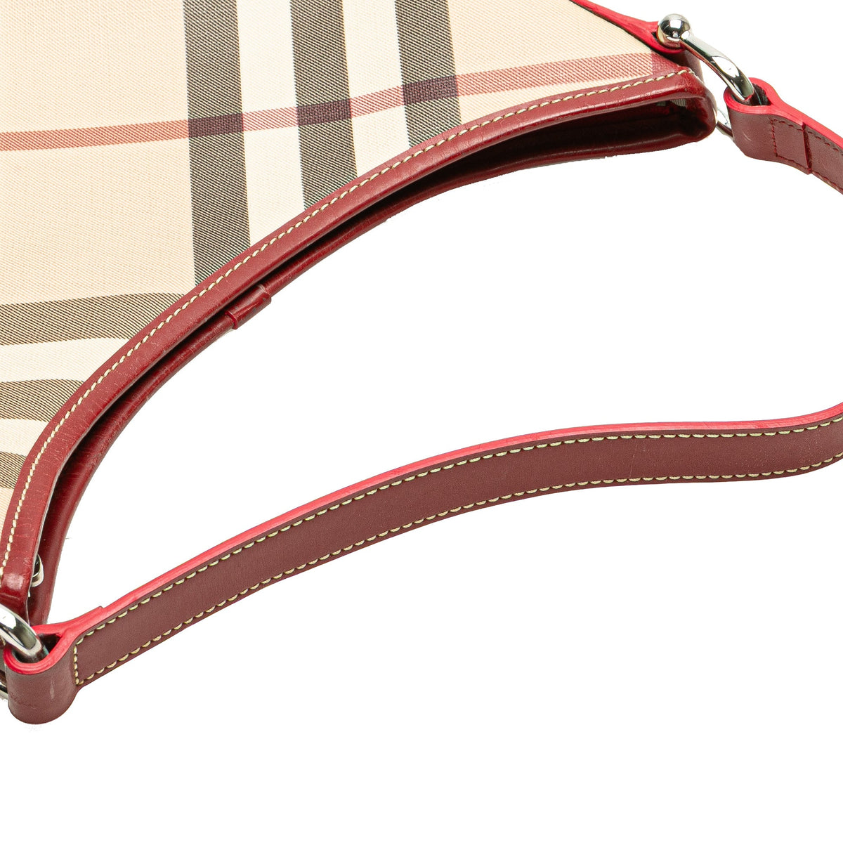 Burberry Supernova Check Coated Canvas Larkin Hobo