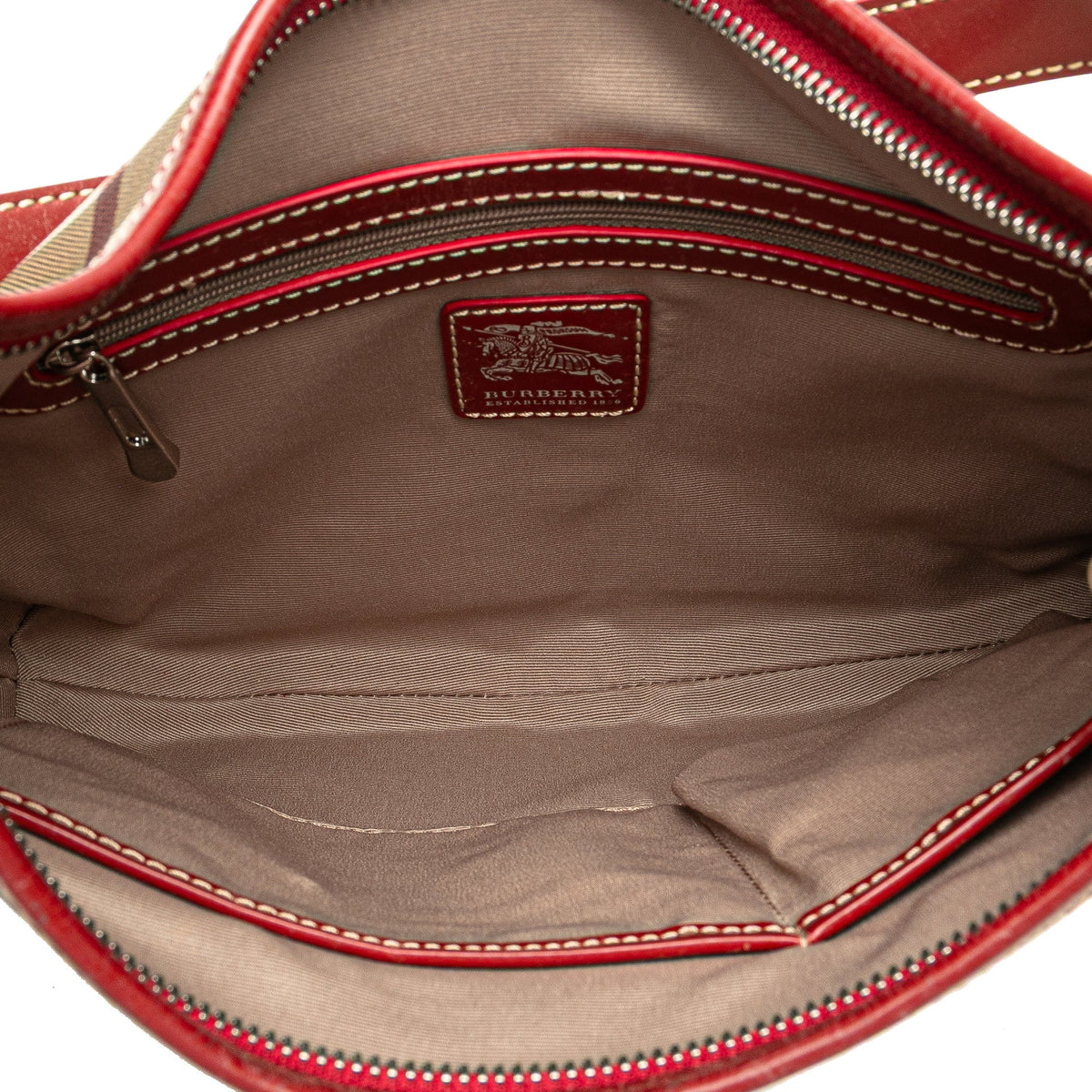 Burberry Supernova Check Coated Canvas Larkin Hobo