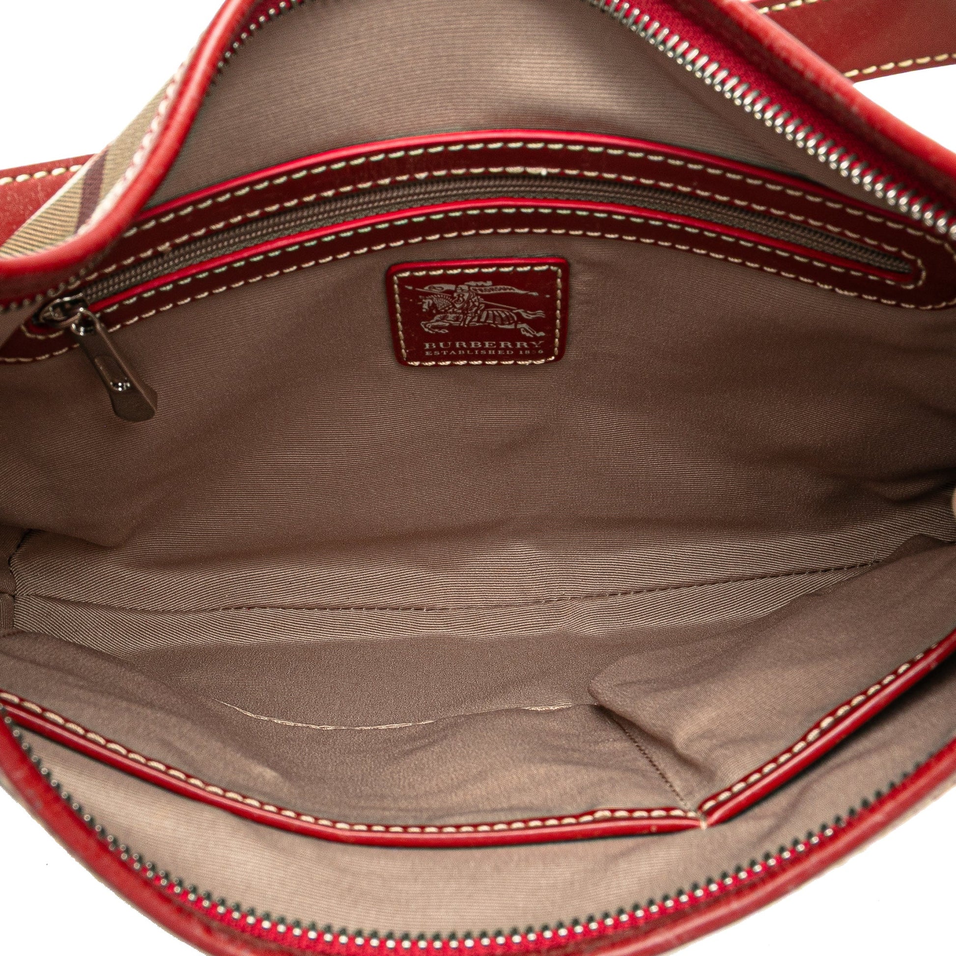 Burberry Supernova Check Coated Canvas Larkin Hobo