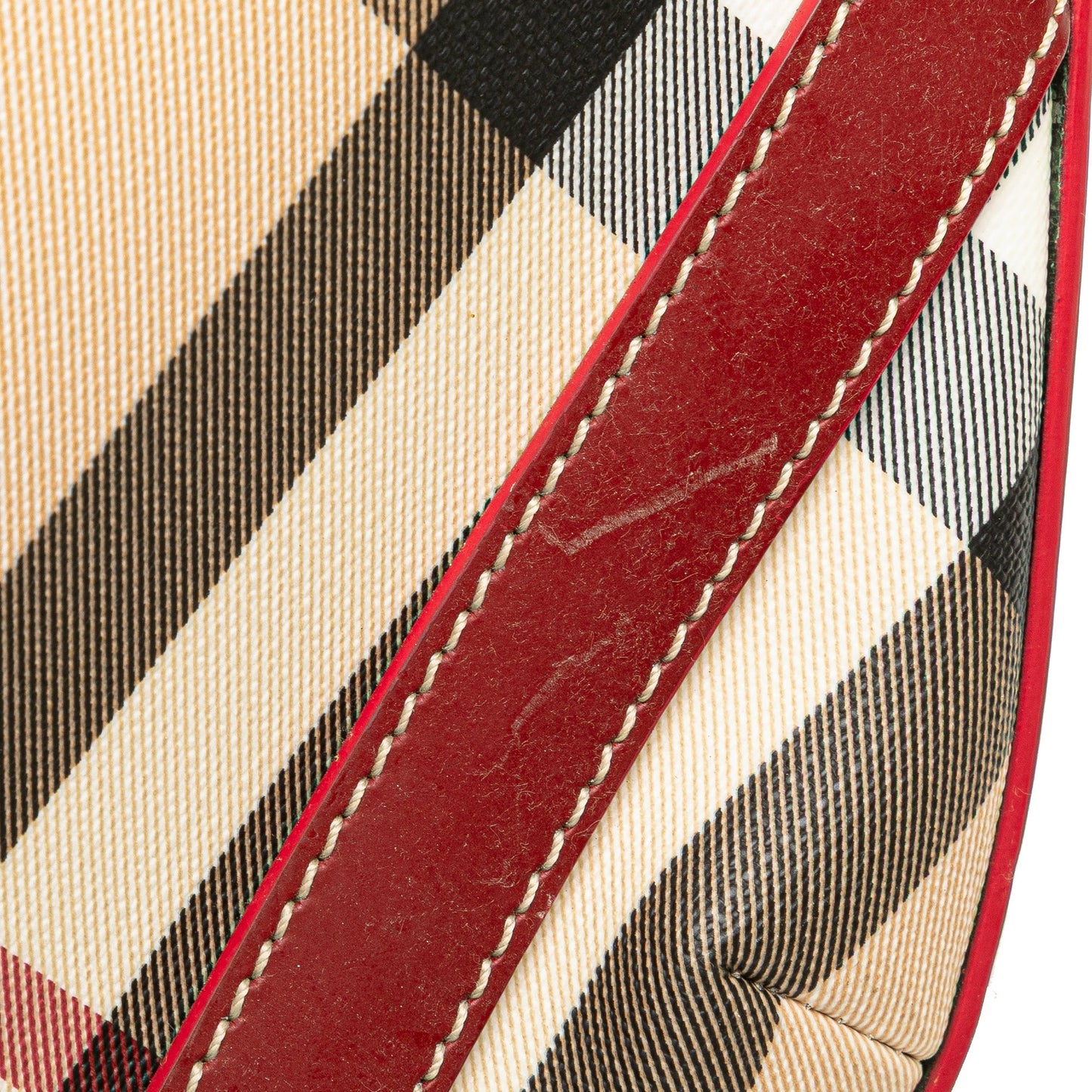 Burberry Supernova Check Coated Canvas Larkin Hobo