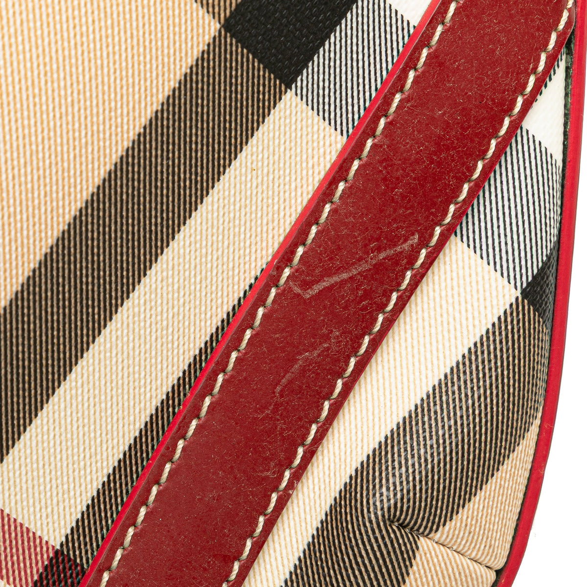 Burberry Supernova Check Coated Canvas Larkin Hobo
