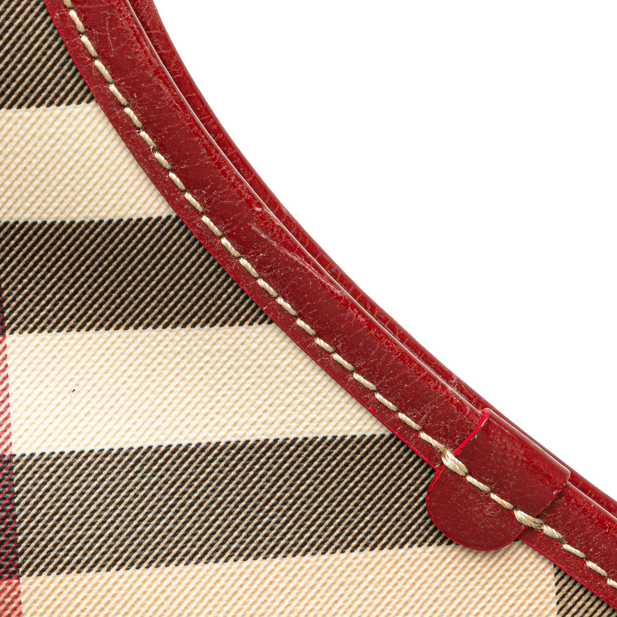 Burberry Supernova Check Coated Canvas Larkin Hobo