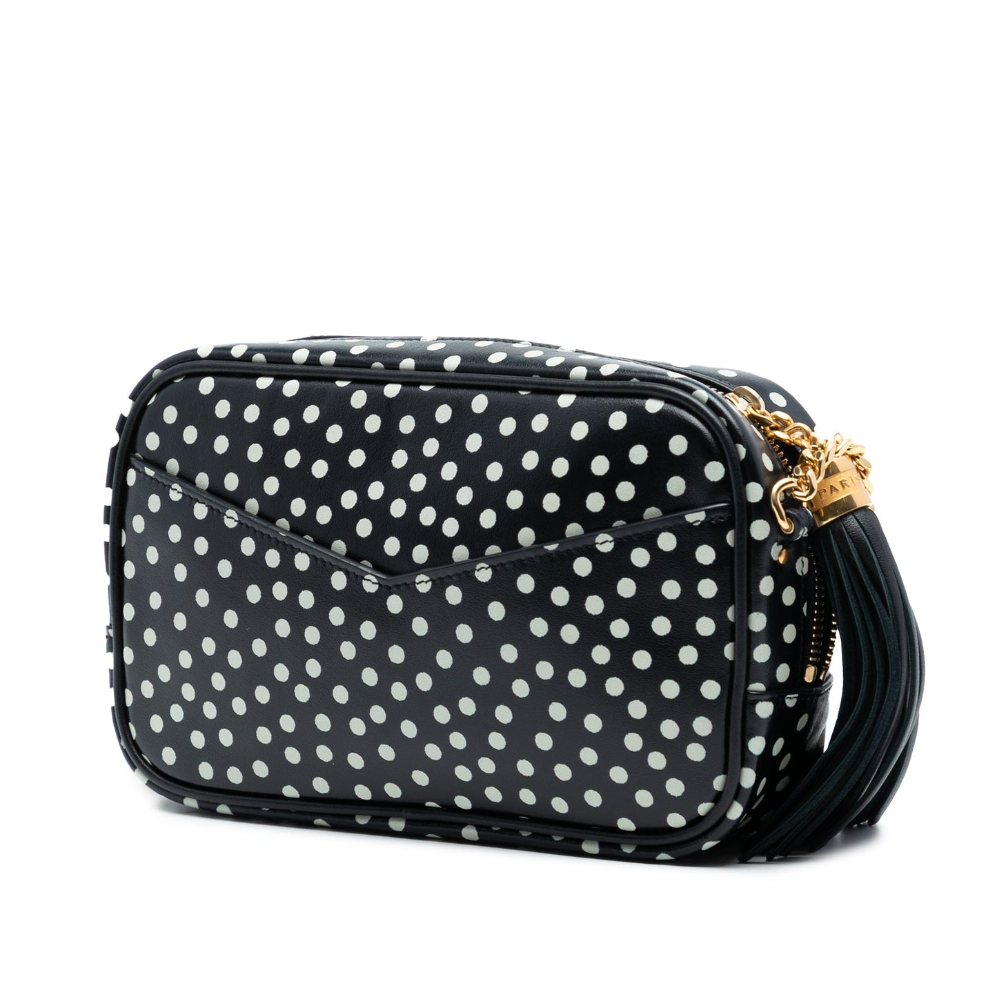 Saint Laurent Mini Calfskin Monogram Polka Dot Lou Camera Bag