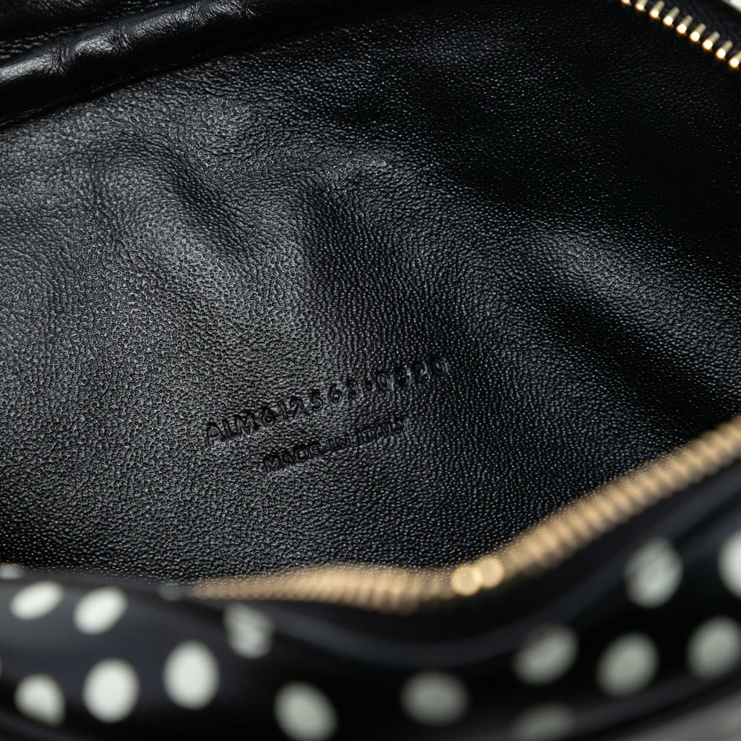 Saint Laurent Mini Calfskin Monogram Polka Dot Lou Camera Bag