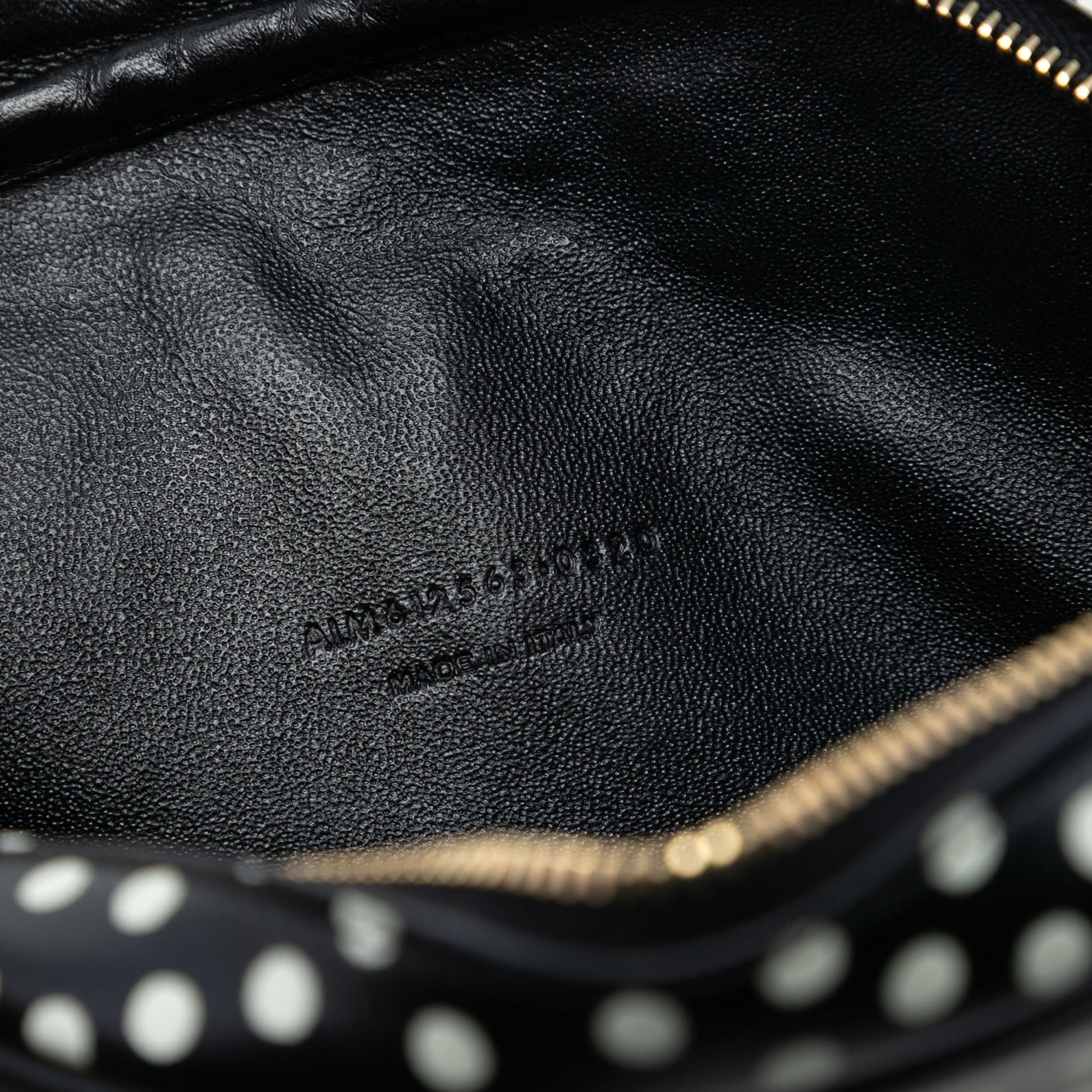 Saint Laurent Mini Calfskin Monogram Polka Dot Lou Camera Bag