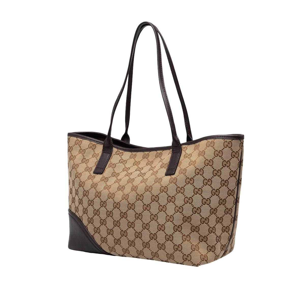 Gucci GG Canvas New Britt Tote — Beige
