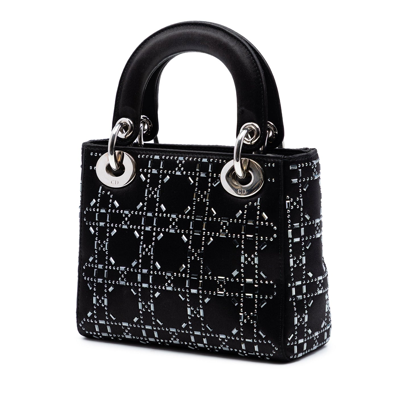 Dior Mini Velvet Cannage Strass Embellished Lady Dior