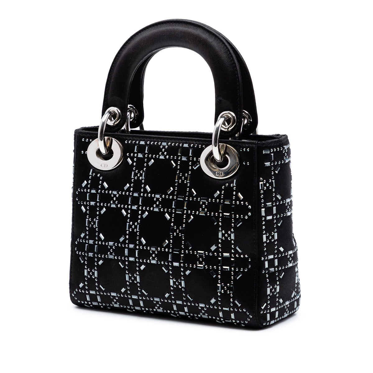 Dior Mini Velvet Cannage Strass Embellished Lady Dior