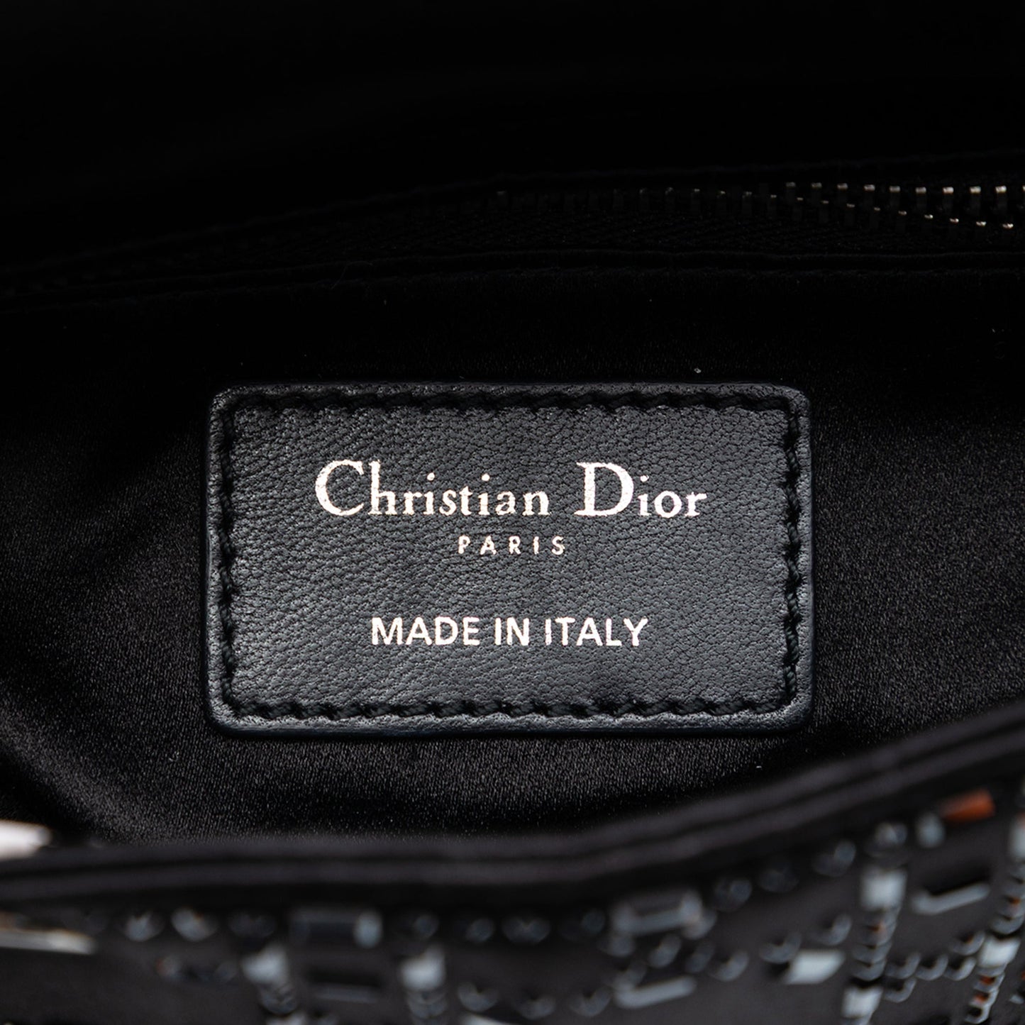 Dior Mini Velvet Cannage Strass Embellished Lady Dior