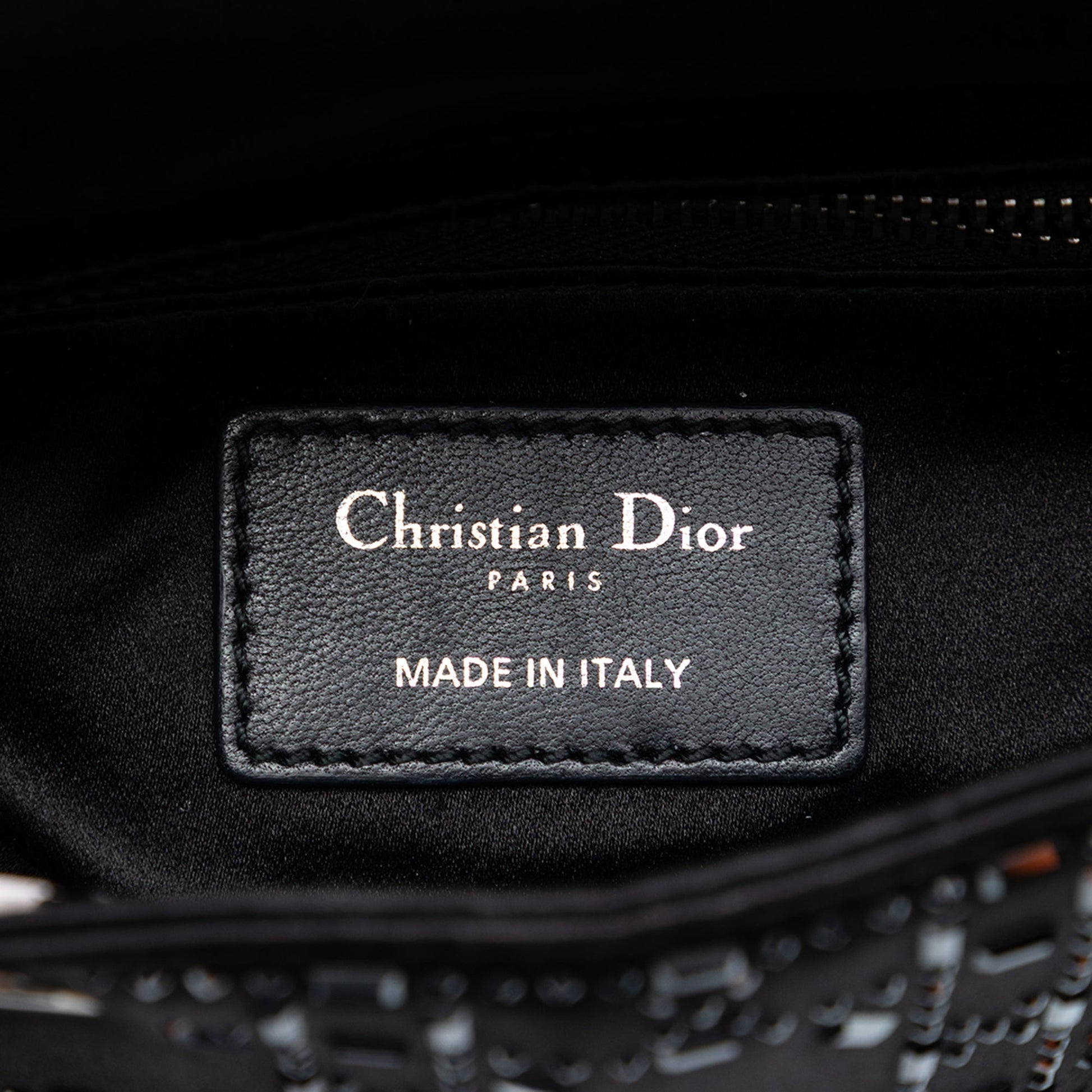 Dior Mini Velvet Cannage Strass Embellished Lady Dior