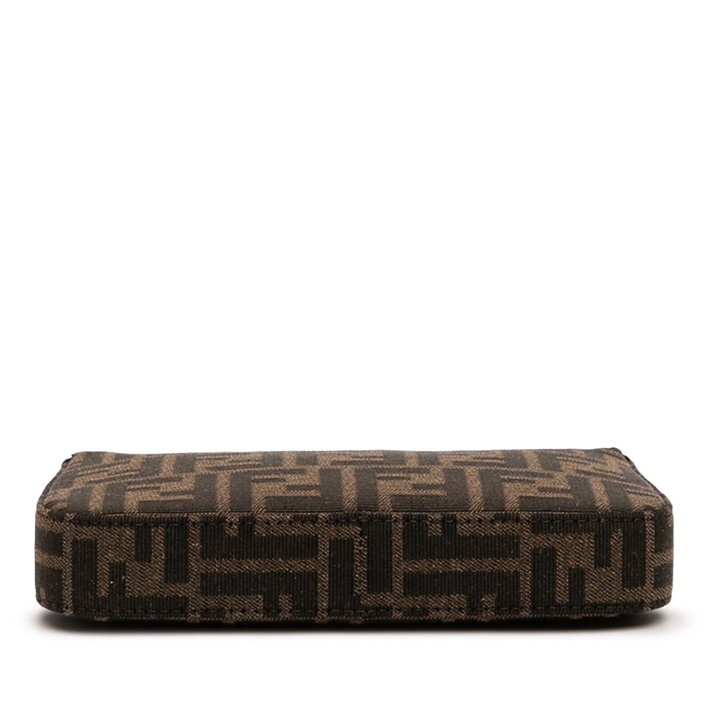Fendi FF Jacquard Baguette Pouch Clutch with Chain