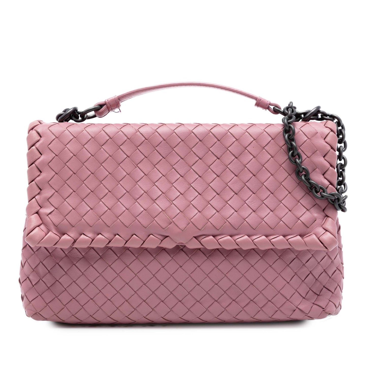 Bottega Veneta Small Nappa Intrecciato Olimpia Shoulder Bag