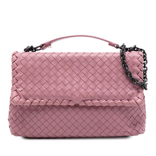 Bottega Veneta Small Nappa Intrecciato Olimpia Shoulder Bag