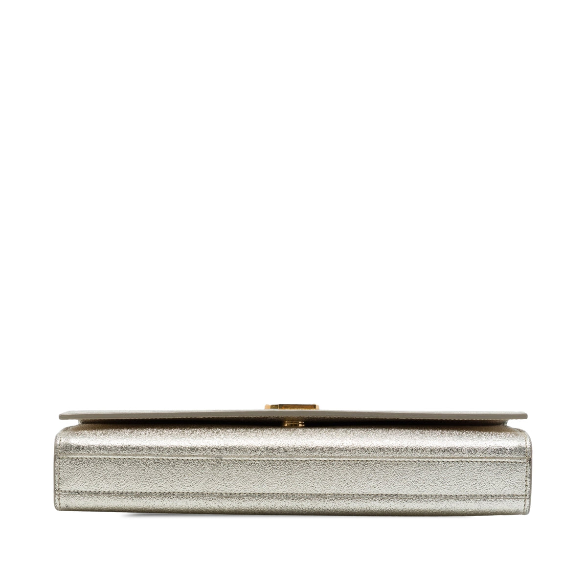 Saint Laurent Metallic Calfskin Cassandre Clutch