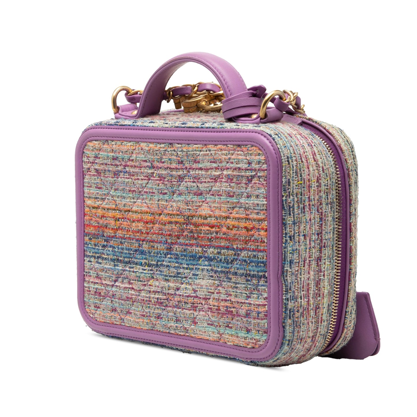Chanel Medium Tweed CC Filigree Vanity Case