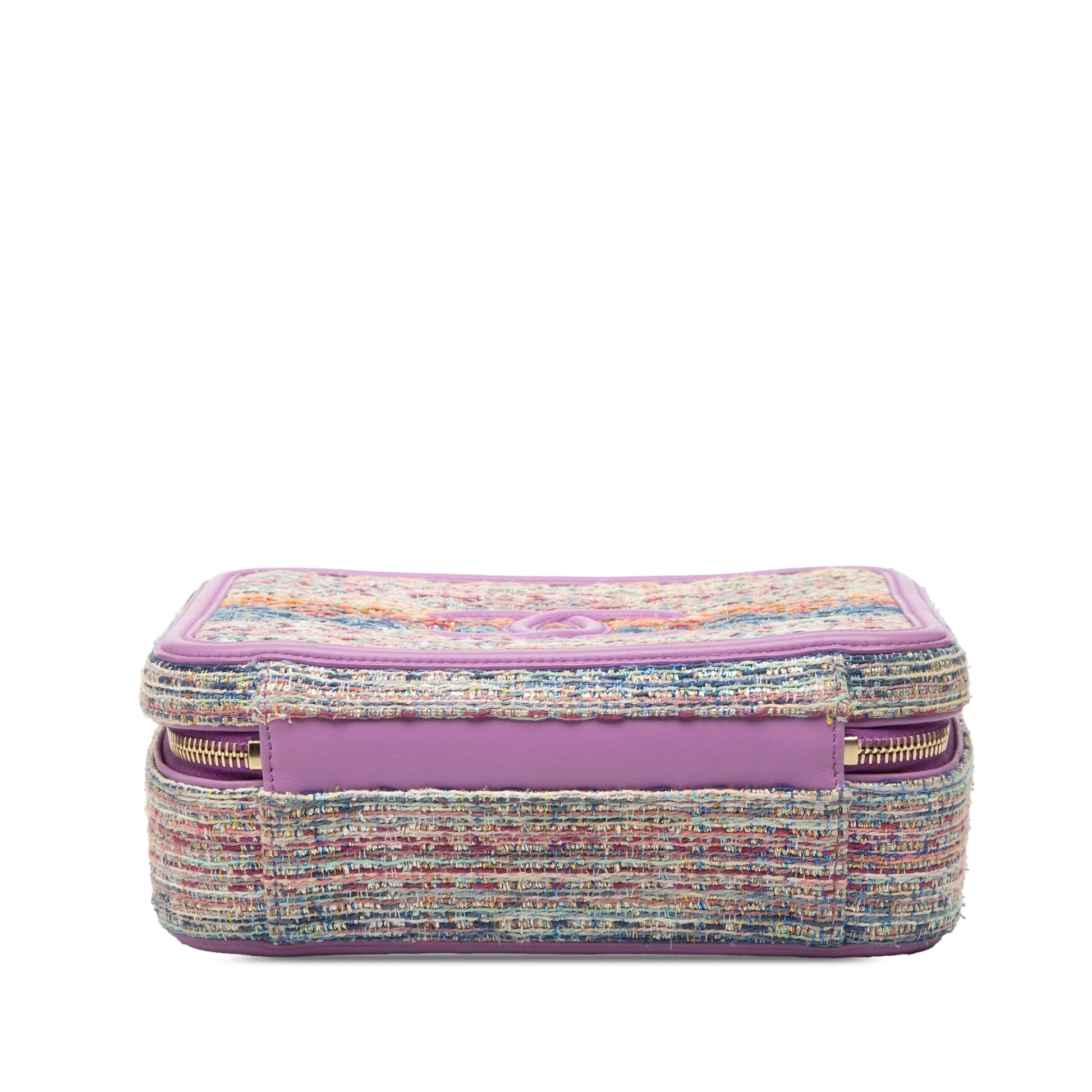 Chanel Medium Tweed CC Filigree Vanity Case
